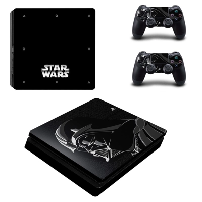 Star wars decal skin for PS4 Slim Console and two controll.. Star wars decal skin for PS4 Slim Console and two controll..
