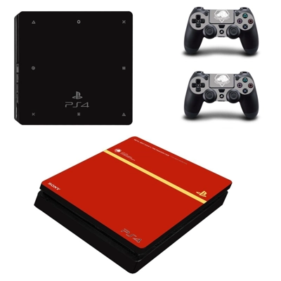 Classic design decal skin for PS4 Slim Console and two con.. Classic design decal skin for PS4 Slim Console and two con..