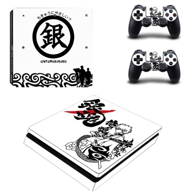 Gin Tama decal skin for PS4 Slim Console and two controllers Gin Tama decal skin for PS4 Slim Console and two controllers