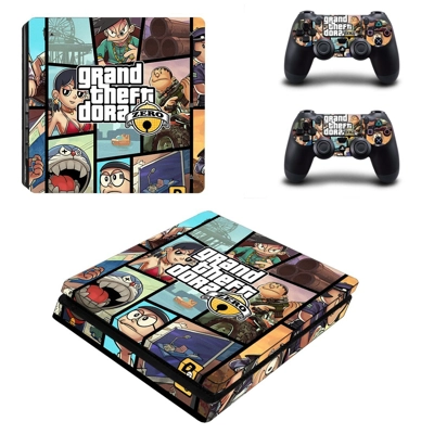 Grand Theft Auto Zero decal skin for PS4 Slim Console and two controllers
