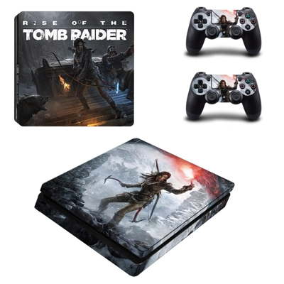 Rise of the Tomb Raider decal skin for PS4 Slim Console an.. Rise of the Tomb Raider decal skin for PS4 Slim Console an..
