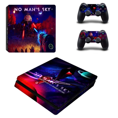 No man's sky decal skin for PS4 Slim Console and two contr.. No man's sky decal skin for PS4 Slim Console and two contr..