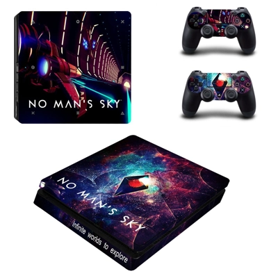 No man's sky decal skin for PS4 Slim Console and two contr.. No man's sky decal skin for PS4 Slim Console and two contr..
