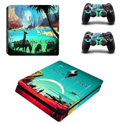 No man's sky decal skin for PS4 Slim Console and two contr.. No man's sky decal skin for PS4 Slim Console and two contr..