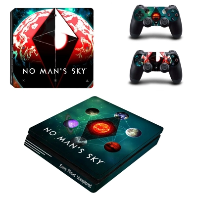 No man's sky decal skin for PS4 Slim Console and two contr.. No man's sky decal skin for PS4 Slim Console and two contr..