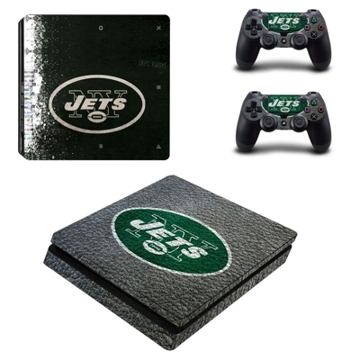 New York Jets decal skin for PS4 Slim Console and two cont.. New York Jets decal skin for PS4 Slim Console and two cont..