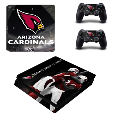 Arizona Cardinals decal skin for PS4 Slim Console and two .. Arizona Cardinals decal skin for PS4 Slim Console and two ..