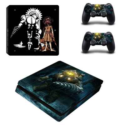 Bioshock Big daddy decal skin for PS4 Slim Console and two.. Bioshock Big daddy decal skin for PS4 Slim Console and two..