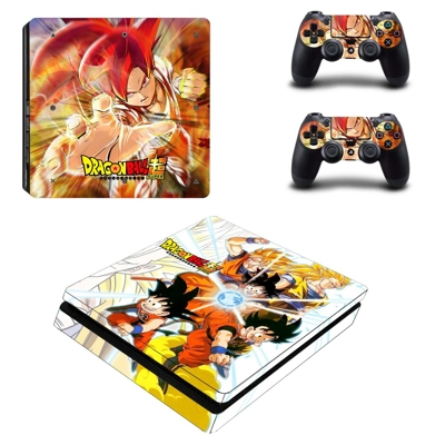 Dragon ball super decal skin for PS4 Slim Console and two .. Dragon ball super decal skin for PS4 Slim Console and two ..