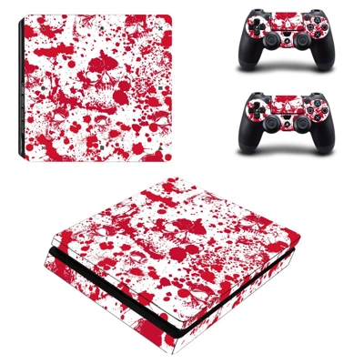 Blood drops decal skin for PS4 Slim Console and two contro.. Blood drops decal skin for PS4 Slim Console and two contro..
