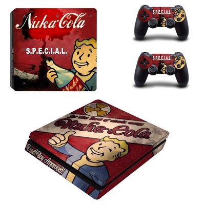 Special vault boy decal skin for PS4 Slim Console and two .. Special vault boy decal skin for PS4 Slim Console and two ..