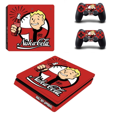 Nuka Cola Vault boy decal skin for PS4 Slim Console and tw.. Nuka Cola Vault boy decal skin for PS4 Slim Console and tw..