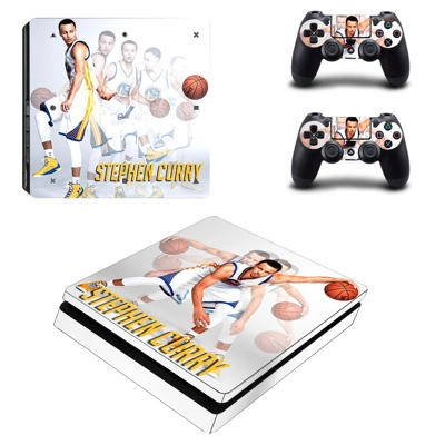 Stephen Curry decal skin for PS4 Slim Console and two cont.. Stephen Curry decal skin for PS4 Slim Console and two cont..