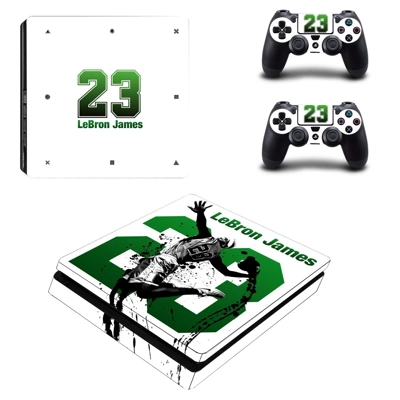 Lebron James decal skin for PS4 Slim Console and two contr.. Lebron James decal skin for PS4 Slim Console and two contr..