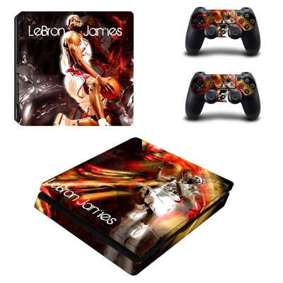 Lebron James decal skin for PS4 Slim Console and two contr.. Lebron James decal skin for PS4 Slim Console and two contr..