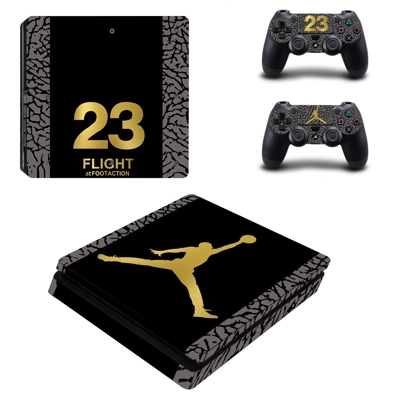 Air Jordan decal skin for PS4 Slim Console and two controllers