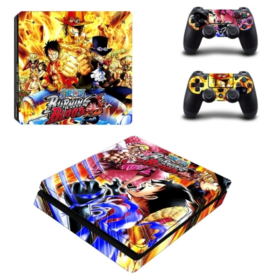 One Piece Burning Blood decal skin for PS4 Slim Console an.. One Piece Burning Blood decal skin for PS4 Slim Console an..