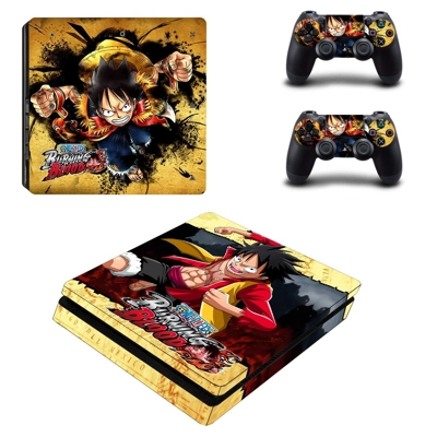 One Piece Burning Blood decal skin for PS4 Slim Console an.. One Piece Burning Blood decal skin for PS4 Slim Console an..