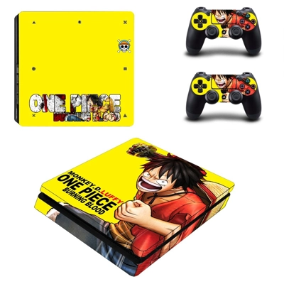 One Piece Burning Blood decal skin for PS4 Slim Console an.. One Piece Burning Blood decal skin for PS4 Slim Console an..