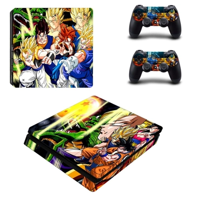 Dragon ball super decal skin for PS4 Slim Console and two .. Dragon ball super decal skin for PS4 Slim Console and two ..