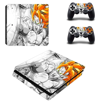 Dragon ball super decal skin for PS4 Slim Console and two .. Dragon ball super decal skin for PS4 Slim Console and two ..
