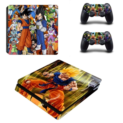 Dragon ball super decal skin for PS4 Slim Console and two .. Dragon ball super decal skin for PS4 Slim Console and two ..