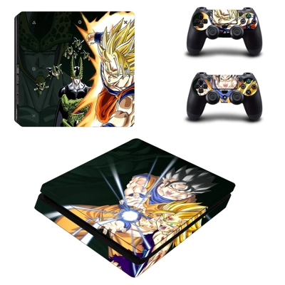 Dragon ball super decal skin for PS4 Slim Console and two .. Dragon ball super decal skin for PS4 Slim Console and two ..