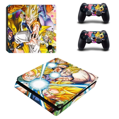 Dragon ball super decal skin for PS4 Slim Console and two .. Dragon ball super decal skin for PS4 Slim Console and two ..
