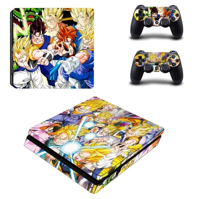 Dragon Ball decal skin for PS4 Slim Console and two contro.. Dragon Ball decal skin for PS4 Slim Console and two contro..