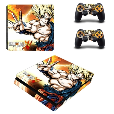 Dragon Ball Xenoverse decal skin for PS4 Slim Console and two controllers
