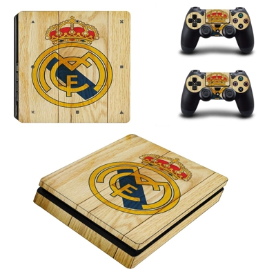 Real Madrid CF decal skin for PS4 Slim Console and two con.. Real Madrid CF decal skin for PS4 Slim Console and two con..