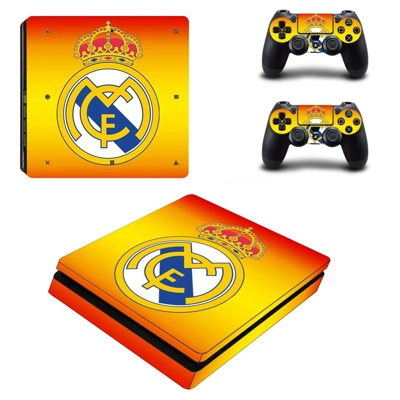 Real Madrid CF decal skin for PS4 Slim Console and two con.. Real Madrid CF decal skin for PS4 Slim Console and two con..