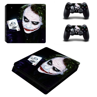 The Joker decal skin for PS4 Slim Console and two controll.. The Joker decal skin for PS4 Slim Console and two controll..