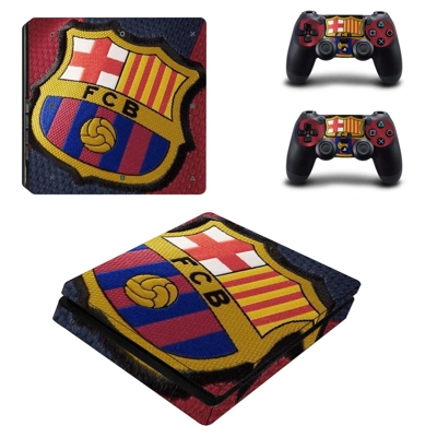 FC Barcelona decal skin for PS4 Slim Console and two contr.. FC Barcelona decal skin for PS4 Slim Console and two contr..