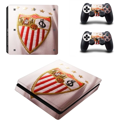 Sevilla FC decal skin for PS4 Slim Console and two control.. Sevilla FC decal skin for PS4 Slim Console and two control..