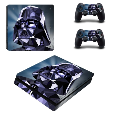 Star wars decal skin for PS4 Slim Console and two controll.. Star wars decal skin for PS4 Slim Console and two controll..