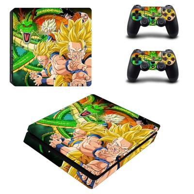 Dragon ball decal skin for PS4 Slim Console and two contro.. Dragon ball decal skin for PS4 Slim Console and two contro..