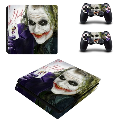 The Joker decal skin for PS4 Slim Console and two controll.. The Joker decal skin for PS4 Slim Console and two controll..