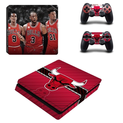 Buffalo Bills decal skin for PS4 Slim Console and two cont.. Buffalo Bills decal skin for PS4 Slim Console and two cont..