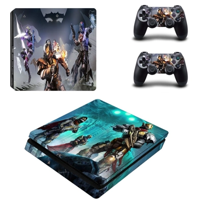 Suicide Squad decal skin for PS4 Slim Console and two cont.. Suicide Squad decal skin for PS4 Slim Console and two cont..