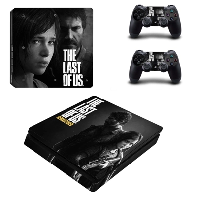 The Last of us decal skin for PS4 Slim Console and two con.. The Last of us decal skin for PS4 Slim Console and two con..