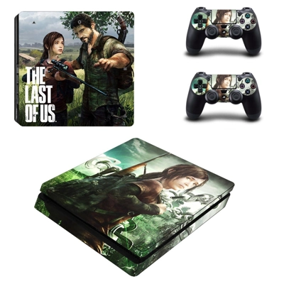 The Last of us decal skin for PS4 Slim Console and two con.. The Last of us decal skin for PS4 Slim Console and two con..