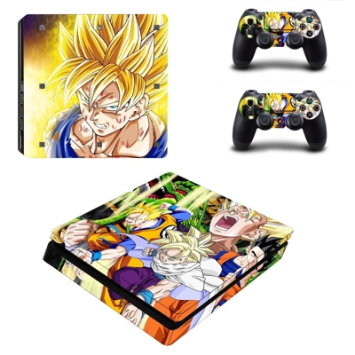 Dragon Ball decal skin for PS4 Slim Console and two contro.. Dragon Ball decal skin for PS4 Slim Console and two contro..