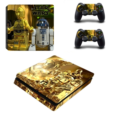Star wars decal skin for PS4 Slim Console and two controll.. Star wars decal skin for PS4 Slim Console and two controll..