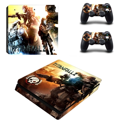 Titanfall 2 decal skin for PS4 Slim Console and two contro.. Titanfall 2 decal skin for PS4 Slim Console and two contro..