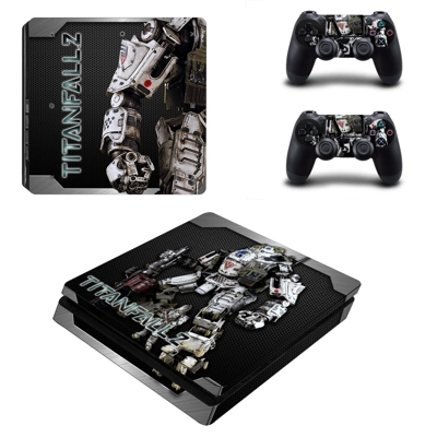 Titanfall 2 decal skin for PS4 Slim Console and two contro.. Titanfall 2 decal skin for PS4 Slim Console and two contro..