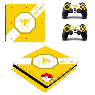 Pokemon go team instinct decal skin for PS4 Slim Console a.. Pokemon go team instinct decal skin for PS4 Slim Console a..