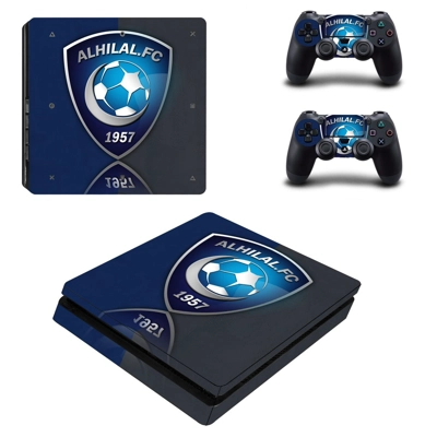 Al-Hilal FC decal skin for PS4 Slim Console and two contro.. Al-Hilal FC decal skin for PS4 Slim Console and two contro..