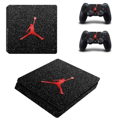 Air Jordan decal skin for PS4 Slim Console and two control.. Air Jordan decal skin for PS4 Slim Console and two control..