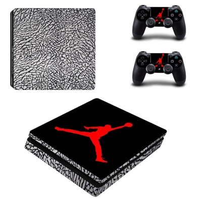 Air Jordan decal skin for PS4 Slim Console and two control.. Air Jordan decal skin for PS4 Slim Console and two control..